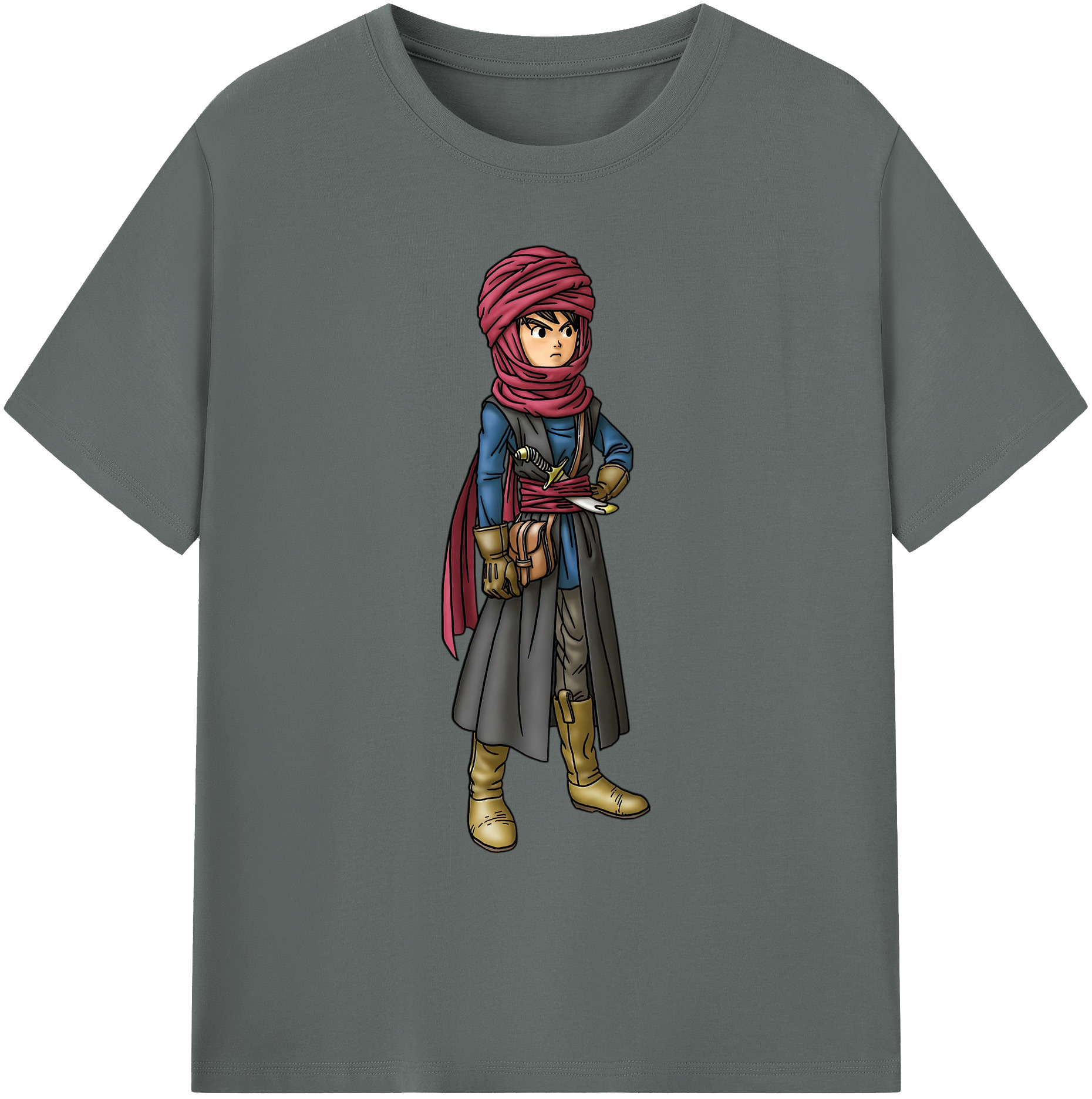 （画像用） ドラゴンクエスト Doragon Kuesuto Dragon Quest 綿100％ メンズ半袖Tシャツ｜肌触りやわらか＆通気性
